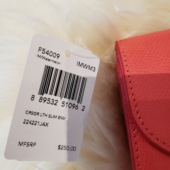 Coach Watermelon Slim Envelop Wallet - Picture 9 of 9